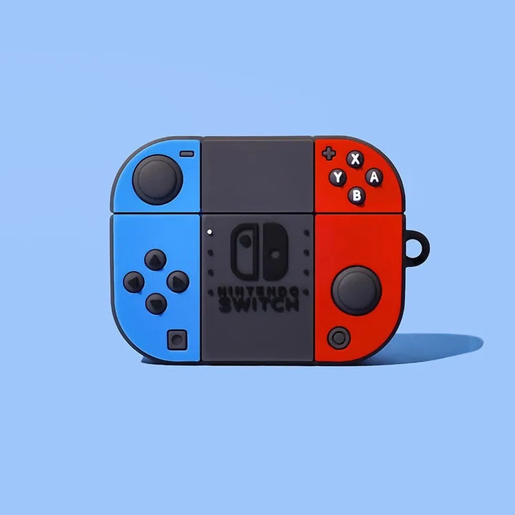 Game Controller Silicone Case with Carabiner Clip for AirPods 4