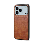 Premium Alligator Pattern Leather Protective Case for iPhone 17 Series