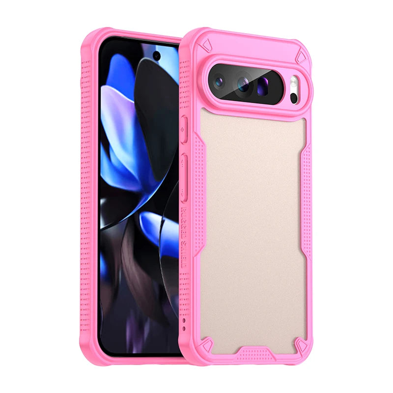 Shockproof Semi-Translucent Matte Case for Google Pixel 9 Series