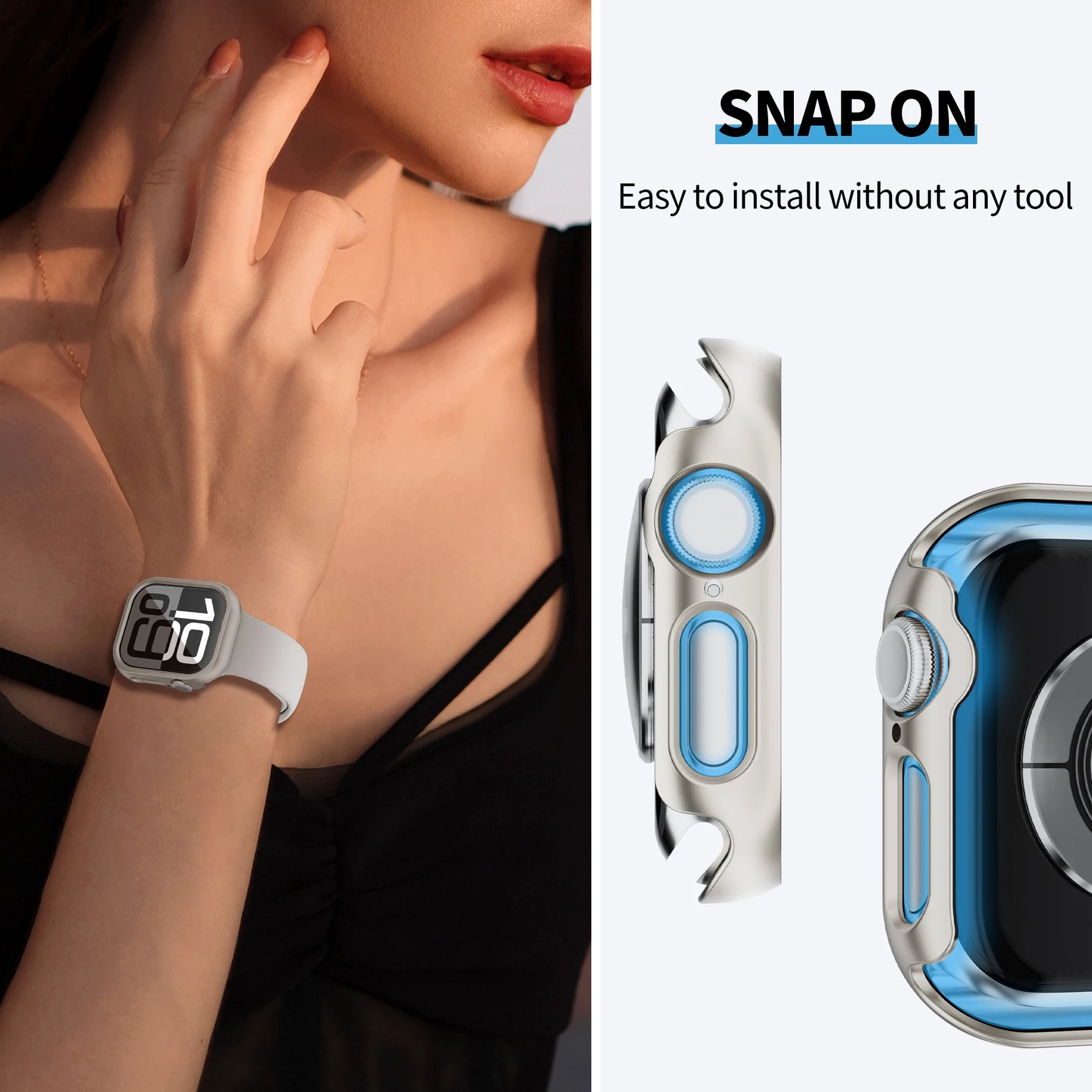 Hard Bumper Protective Frame for Apple Watch Series 10