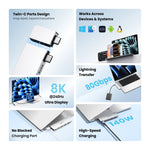 Vention Dual USB-C 6-in-2 Direct Plug Hub