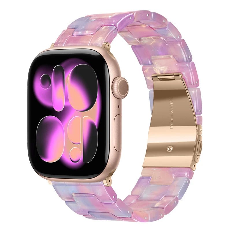 Glossy Resin Link Strap for Apple Watch