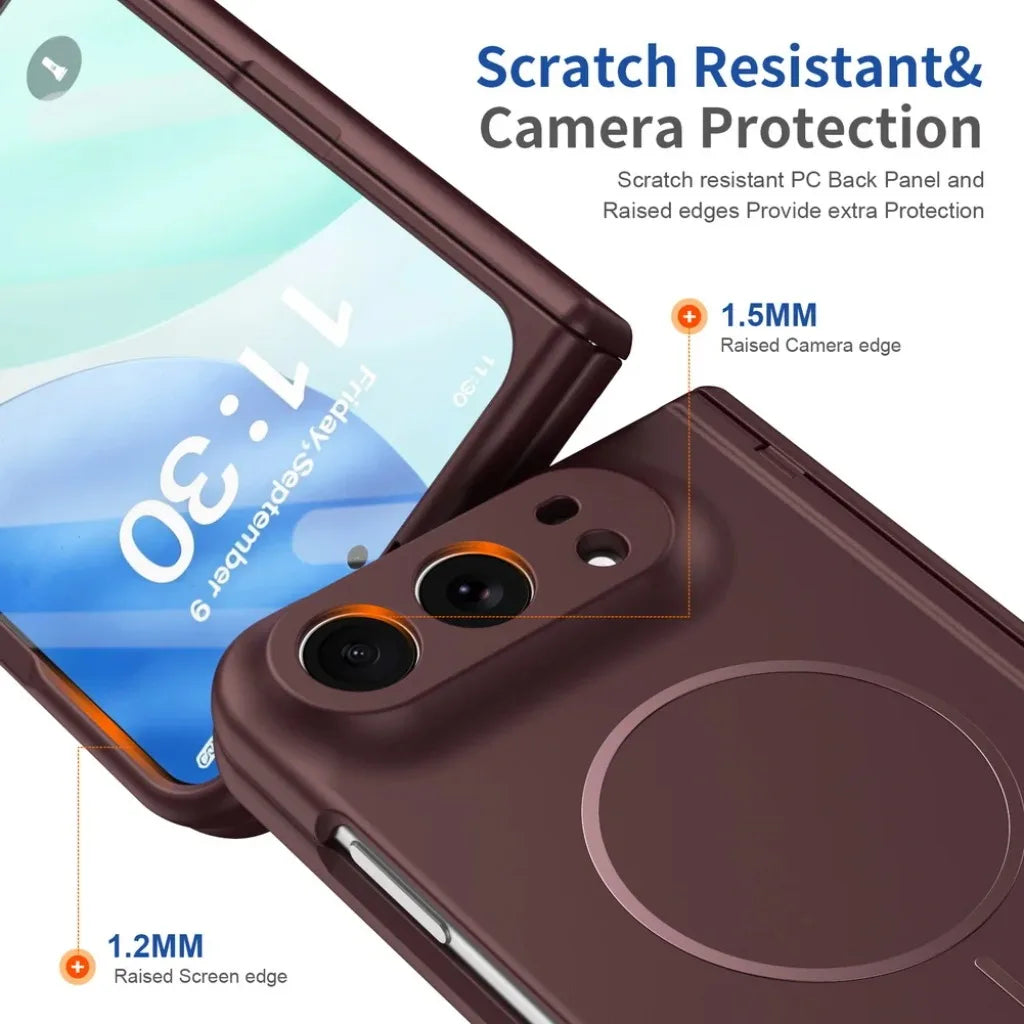 MagSafe Fold Case with Tempered Glass Screen Protection for iPhone Duo