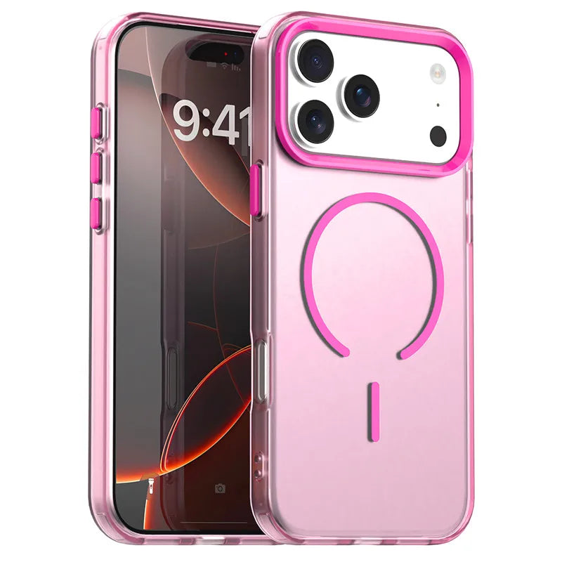Transparent TPU Camera Protection Case with MagSafe Ring for iPhone 18 Series