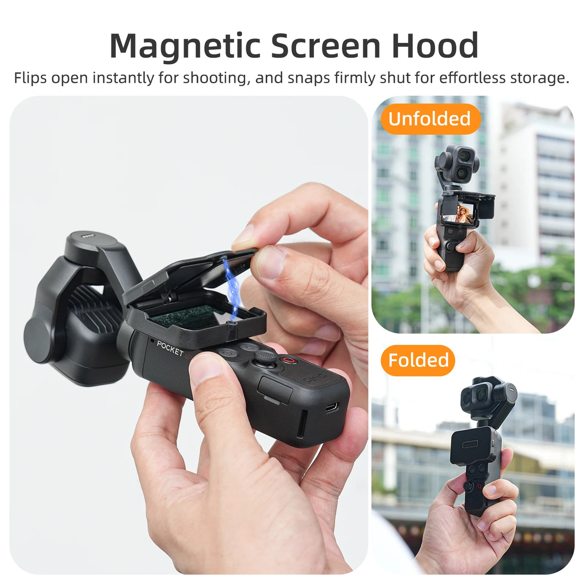 Foldable Anti-Glare Screen Hood DJI Osmo Pocket 4 Pro