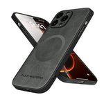 Luxury Leather MagSafe Case for iPhone 15 Series