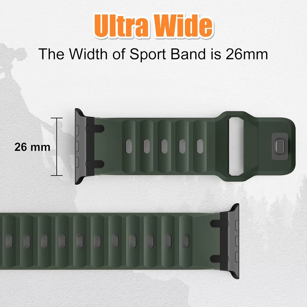 Premium Sport Silicone Strap for Apple Watch