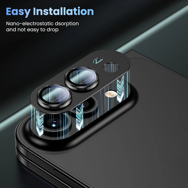 Nano Electrostatic Adsorption Tempered Glass Camera Lens Protector for iPhone Duo