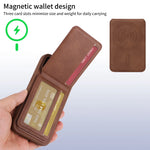 Samsung Galaxy S24 Series Magnetic Leather Case with Detachable Wallet & Card Holder