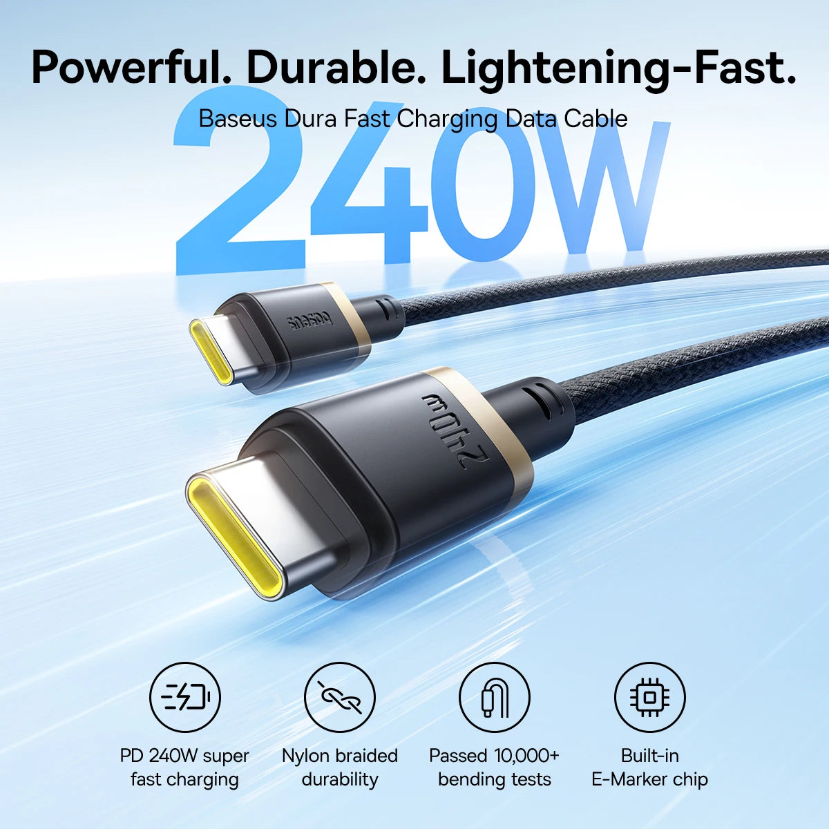 Baseus 240W High-Speed USB-C Cable