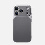 Shockproof Leather Bumper Case with Full Camera Lens Protection for iPhone 17 Series