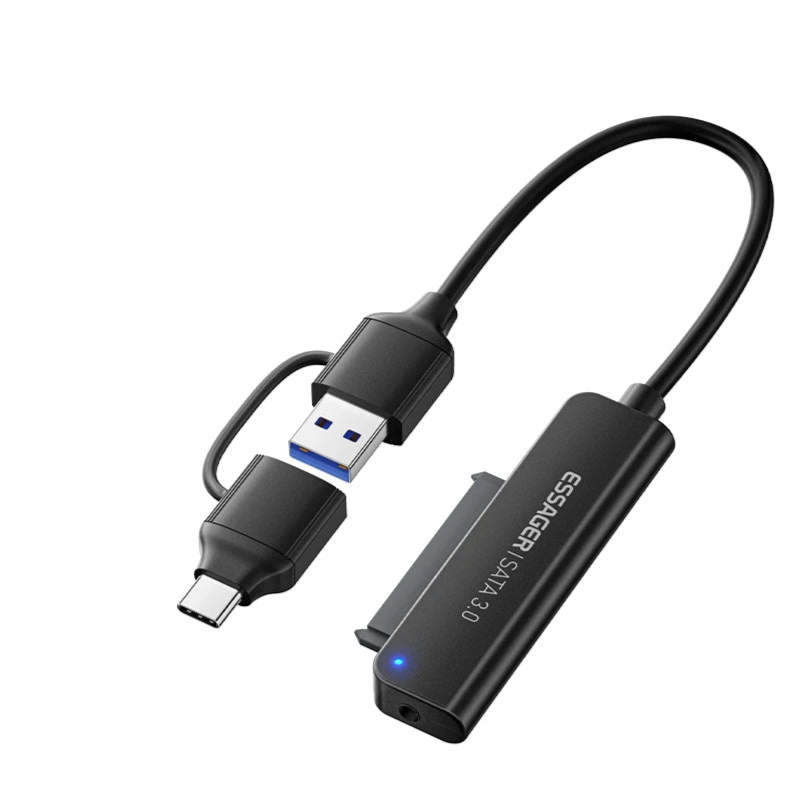 Essager 2.5" HDD/SSD SATA to USB 3.0 & Type-C Converter Adapter