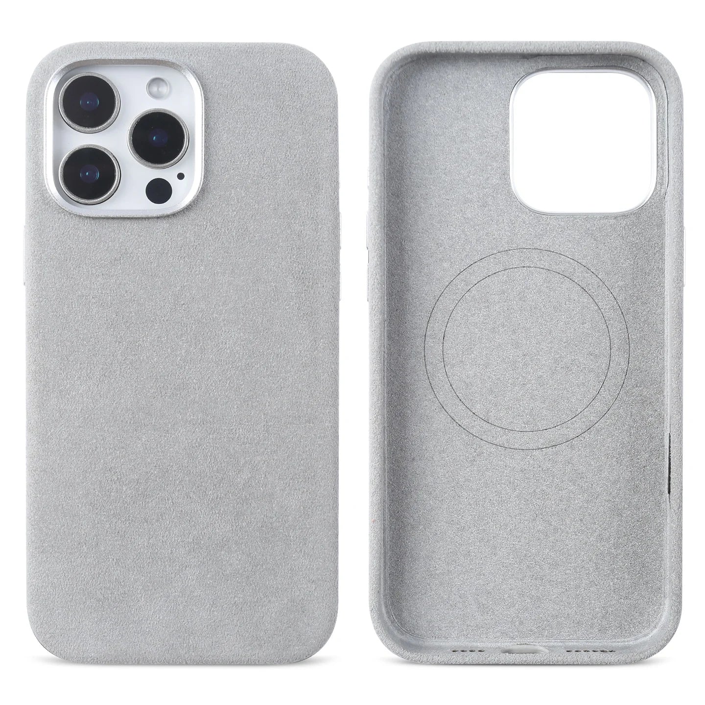 Luxury Full-Wrapped Alcantara MagSafe Case for iPhone 16 Series