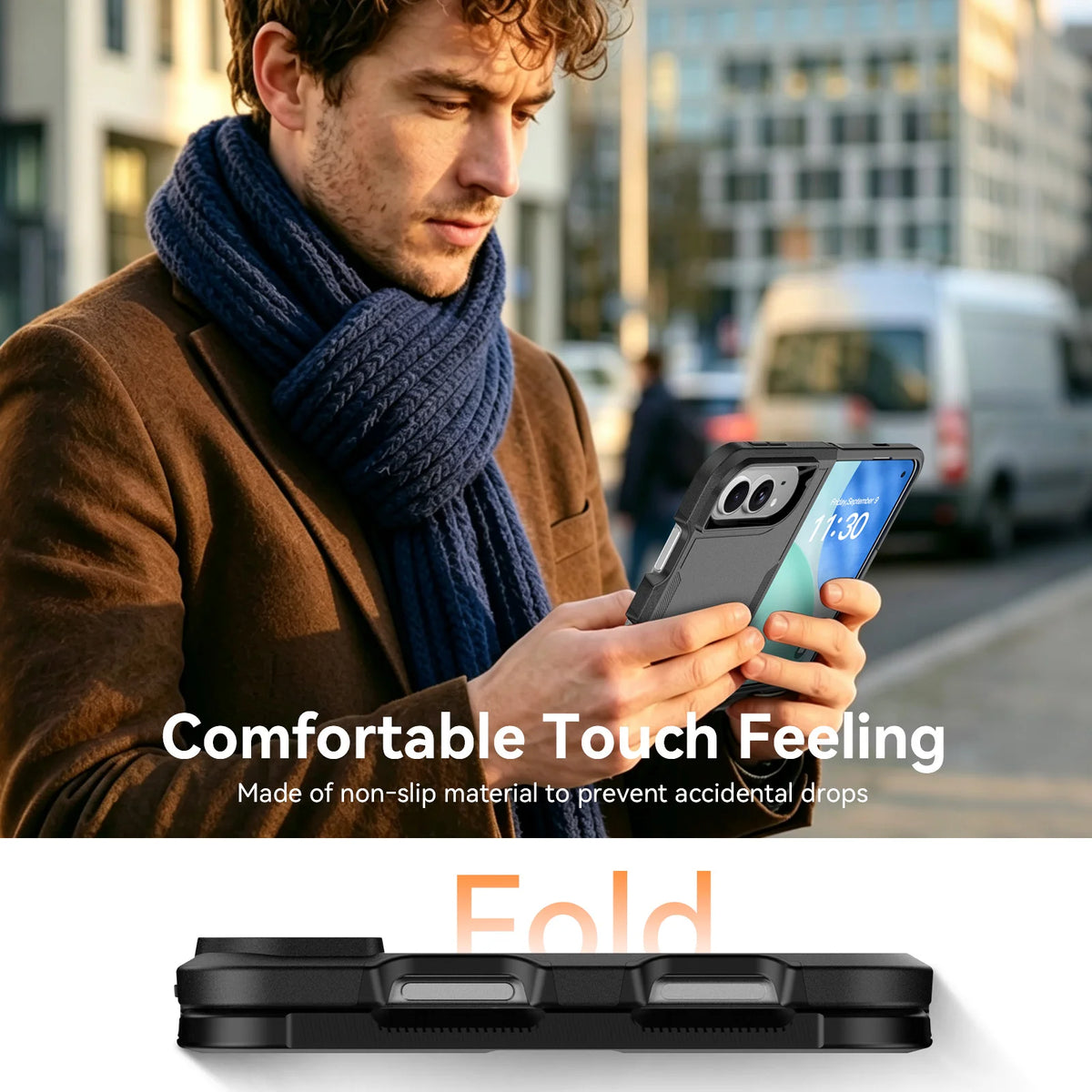 Dual Layer Shockproof Bumper Case with Four-Corner Guards for iPhone Duo