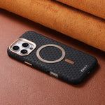 Shockproof Business Leather MagSafe Case for iPhone 15 Series