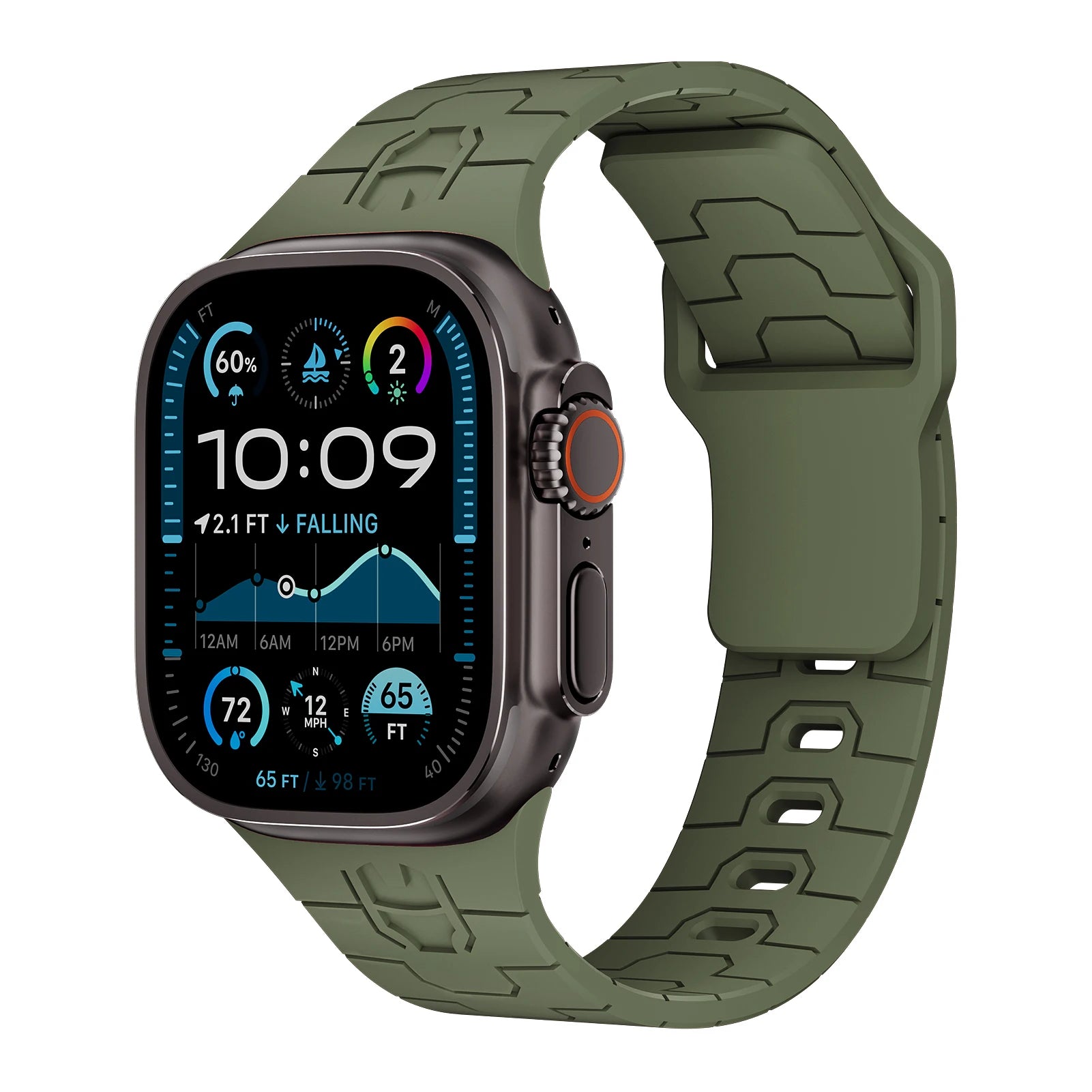 Comfort-Fit Silicone Strap for Apple Watch