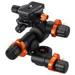 K&F Concept Geared 3-Way Tripod Head