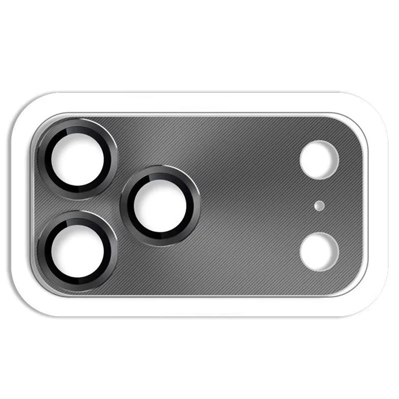 iPhone 17 Series Camera Lens Metal Cover with Protective Glass