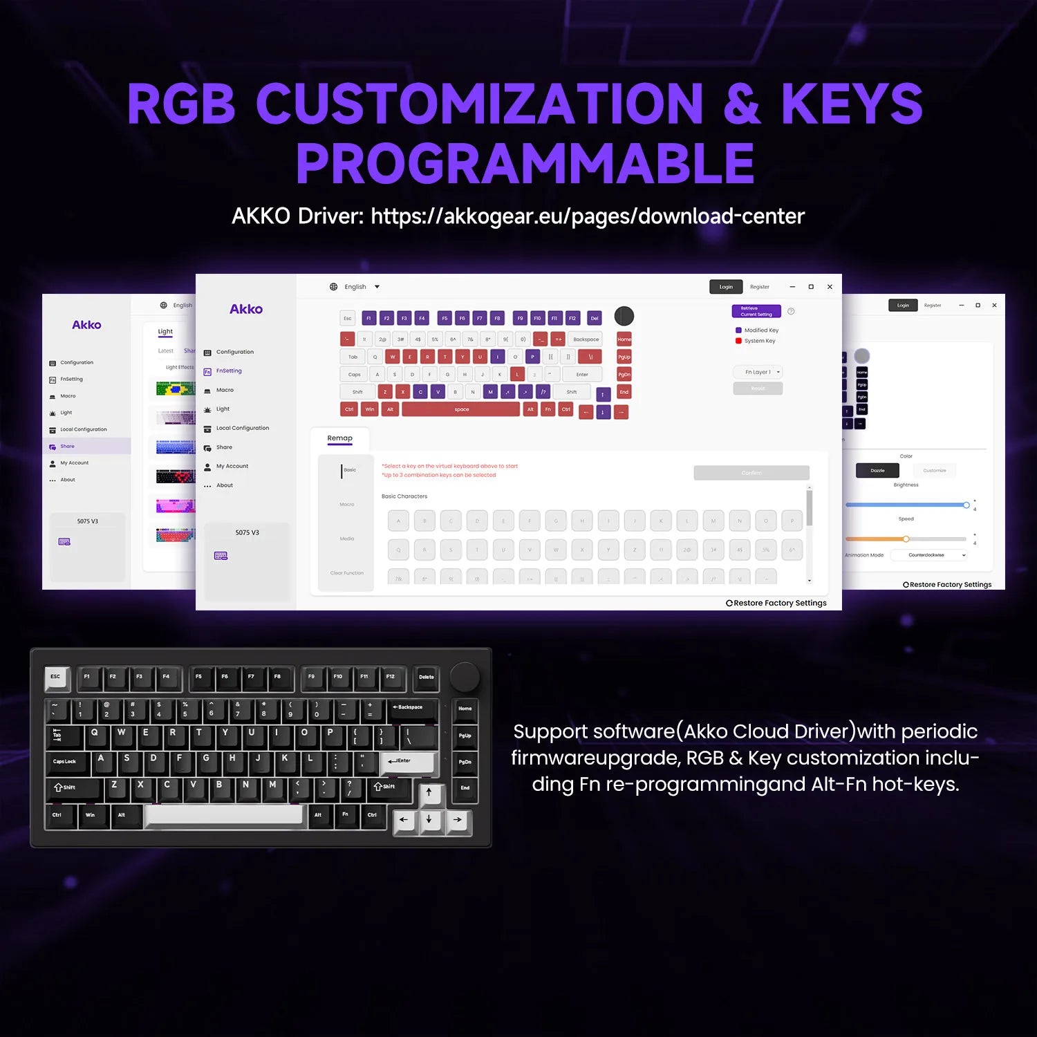 Akko 5075 V3 Tri-Mode Mechanical Keyboard