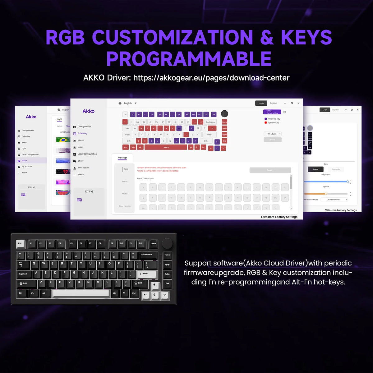 Akko 5075 V3 Tri-Mode Mechanical Keyboard