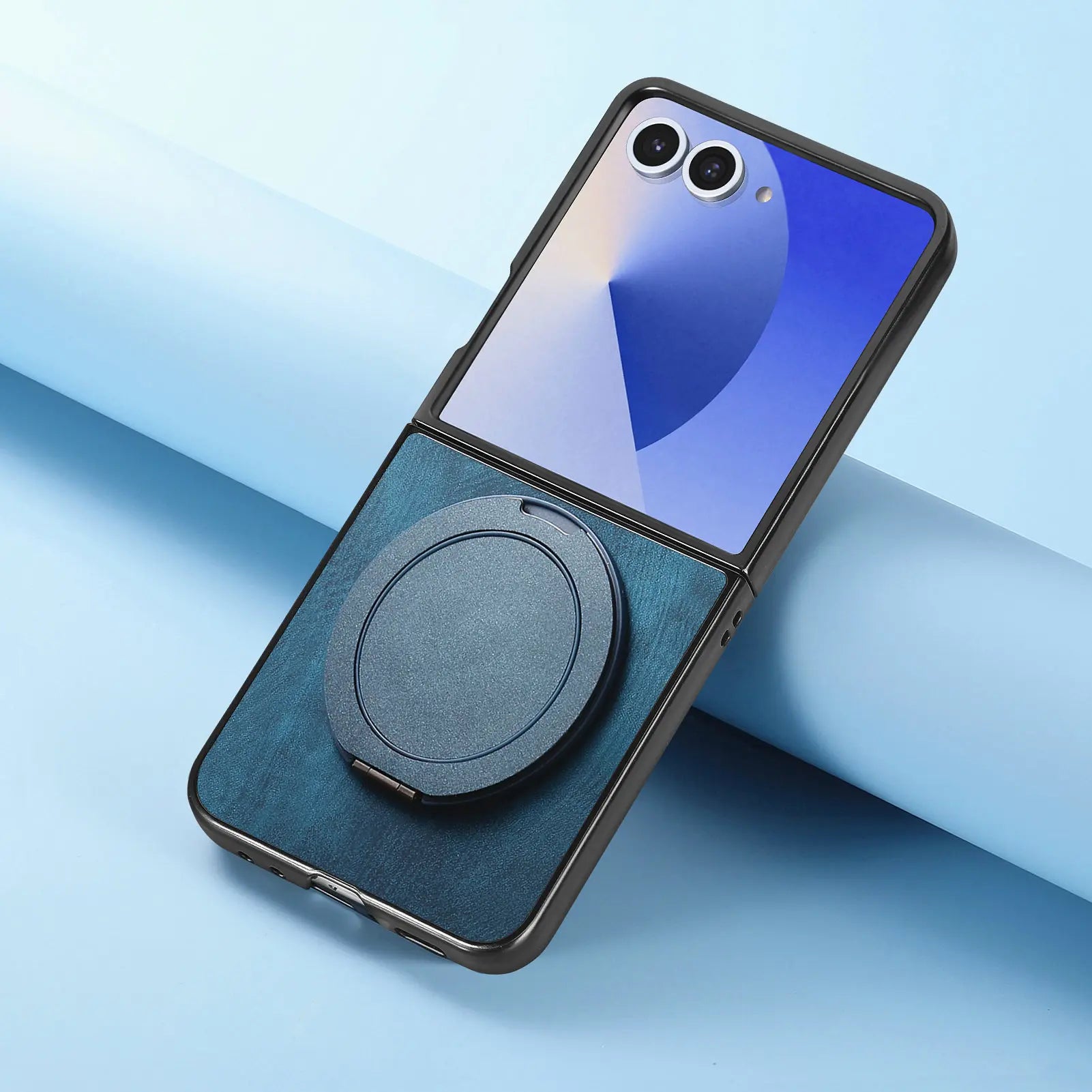 Retro Leather Case with 360° Rotating Bracket for Samsung Galaxy Z Flip 7