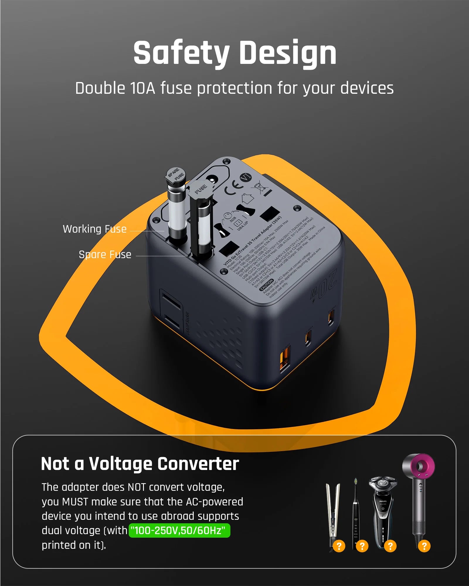 VOLTME PD 20W GaN Travel Charger