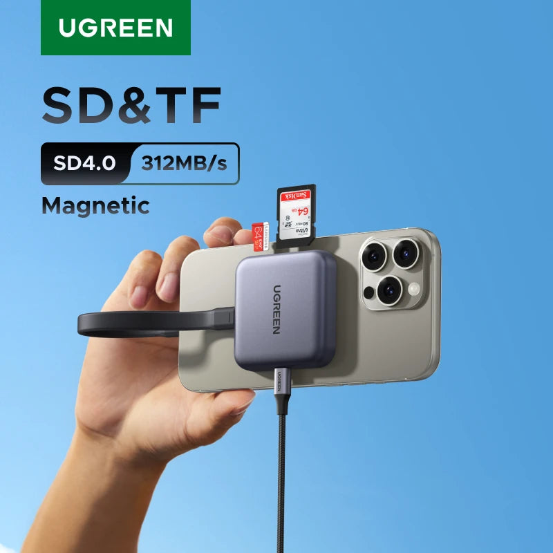 UGREEN Magnetic USB-C SD & Micro SD Card Reader