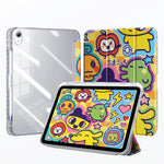 Frosted Transparent Folio Case with Folding Stand for iPad Air M4