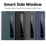 Samsung Galaxy Z Fold 6 Leather Case with Side Display Window