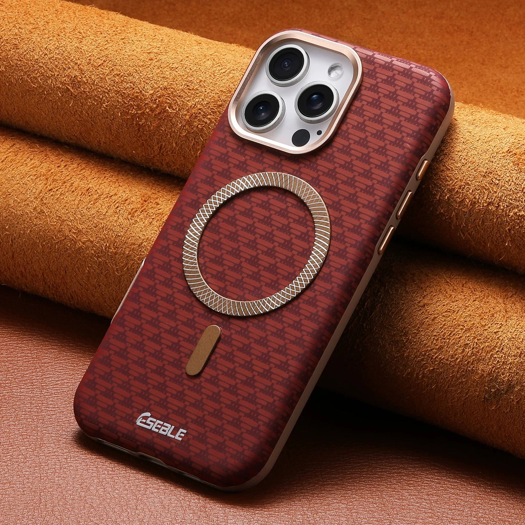 Shockproof Business Leather MagSafe Case for iPhone 15 Series