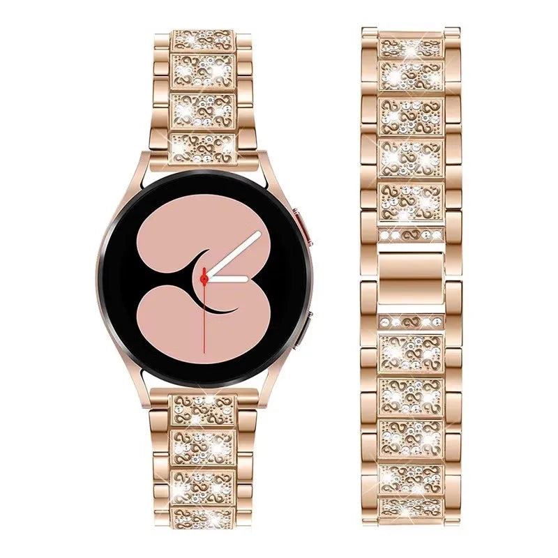 Sparkling Diamond Accent Metal Band for Samsung Galaxy Watch 7