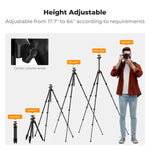 K&F Concept 63" Aluminum Travel Tripod