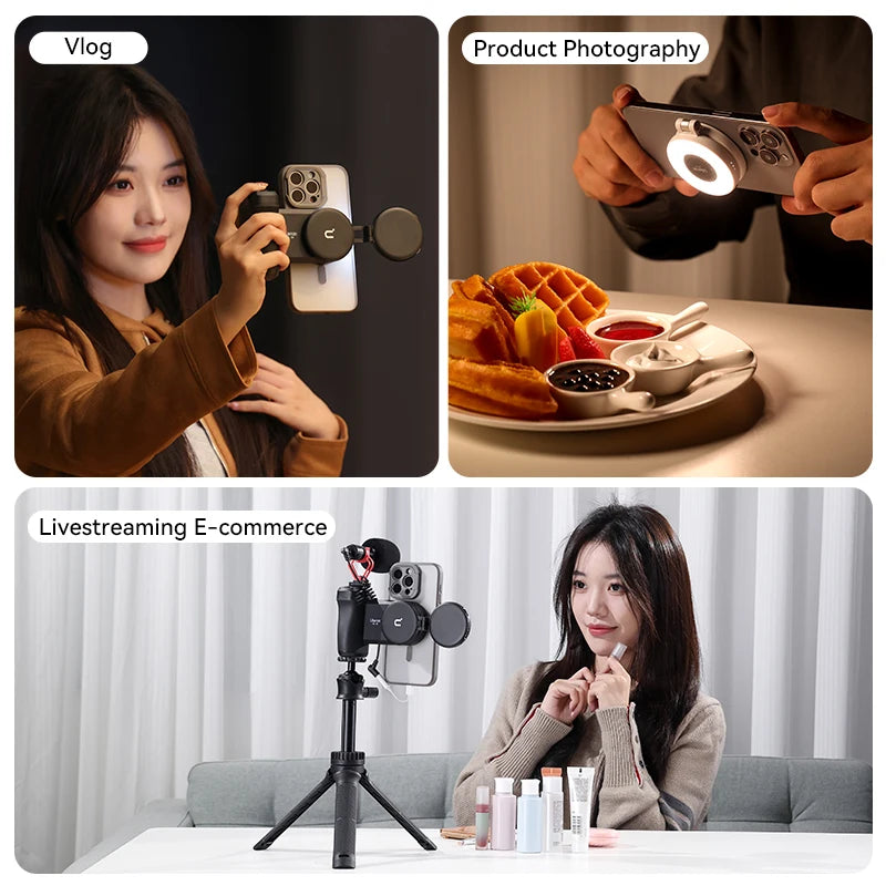 Ulanzi LM19 Bi-color MagSafe Light Phone Stand for iPhone
