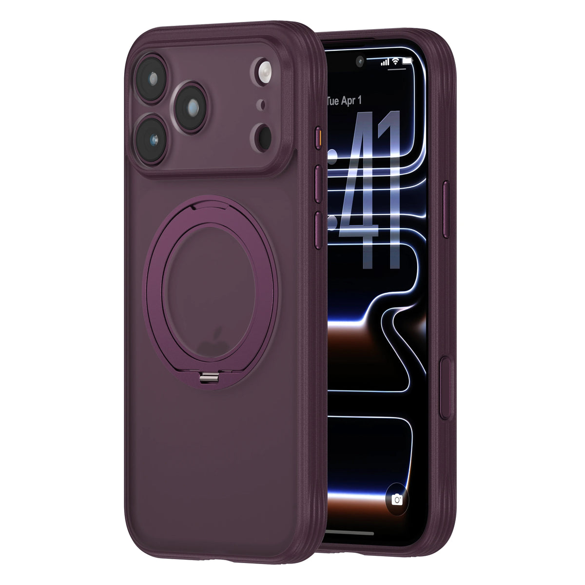 Shockproof MagSafe Case with 360-Degree Rotating Kickstand for iPhone 18 Series