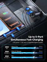 Joyroom 225W 7-Port Car Charger With Independent Switches