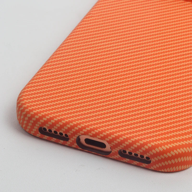 Ultrathin Carbon Fiber Texture MagSafe Case with Alloy Lens Guard for iPhone 17 Pro & iPhone 17 Pro Max