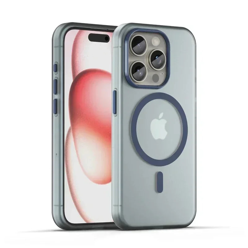 Premium Transparent Matte MagSafe Case for iPhone 15 Series