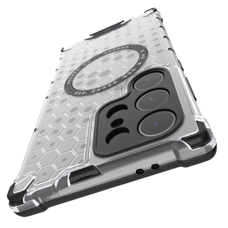 Honeycomb Pattern Magnetic Case for Samsung Galaxy S25 Series