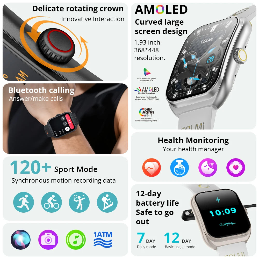 COLMI P86 1.93" AMOLED Smartwatch