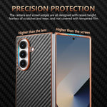 Luxury Carbon Fiber Pattern Phone Case for Samsung Galaxy Z Fold 7