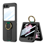 Shockproof Hard PC Case with Wrist Strap Ring for Samsung Galaxy Z Flip 6
