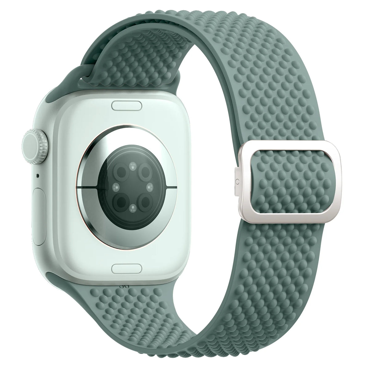 Silicone Sport Band with Adjustable Buckle for Apple Watch