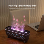 Dual Nozzles Aroma Diffuser with Flame Light