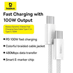 Baseus 100W USB-C to USB-C Fast Charging Cable