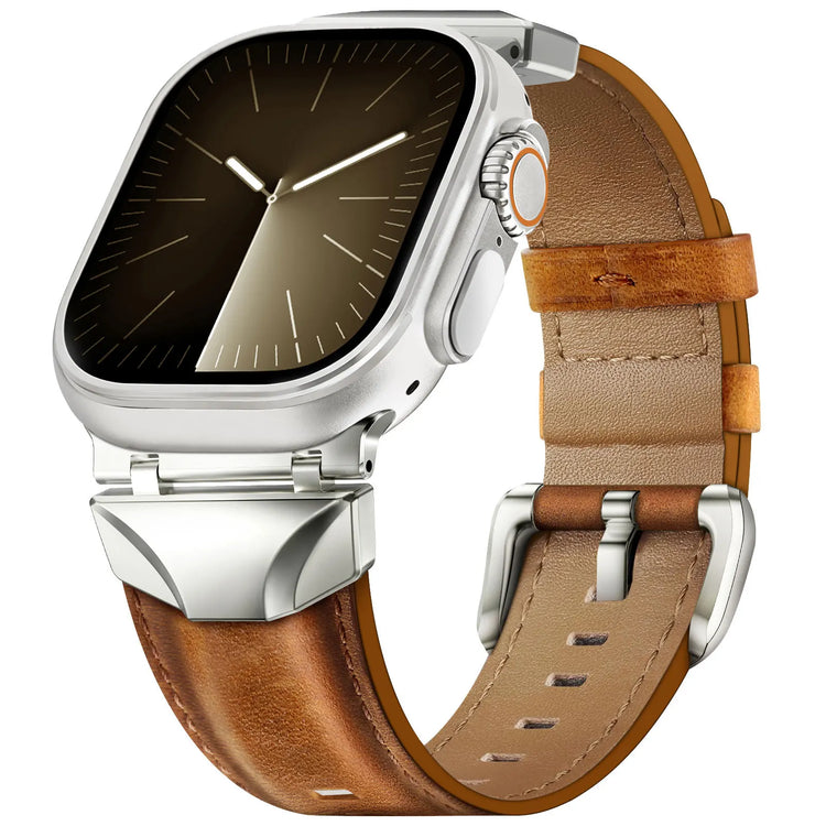 Leather Band with Natural Patina for Apple Watch