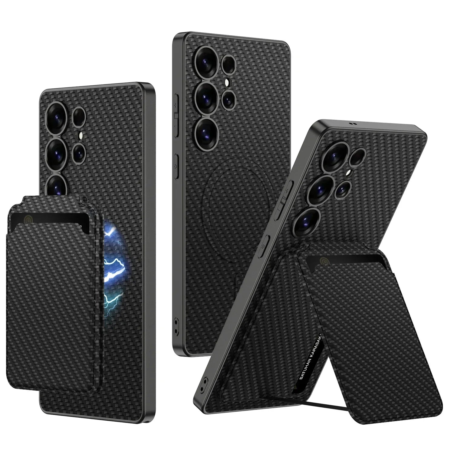 Slim PU Leather Case with Card Slot for Samsung Galaxy S25 Series