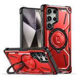 Samsung Galaxy S24 Series Heavy-Duty Hard Shell Magnetic Case with Kickstand