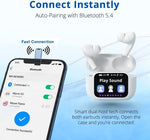 UYUXIO TWS In-Ear Earbuds with Touchscreen Display