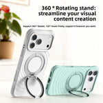 Water Ripple Silicone Case with 360-Degree Holder for iPhone 17 Series