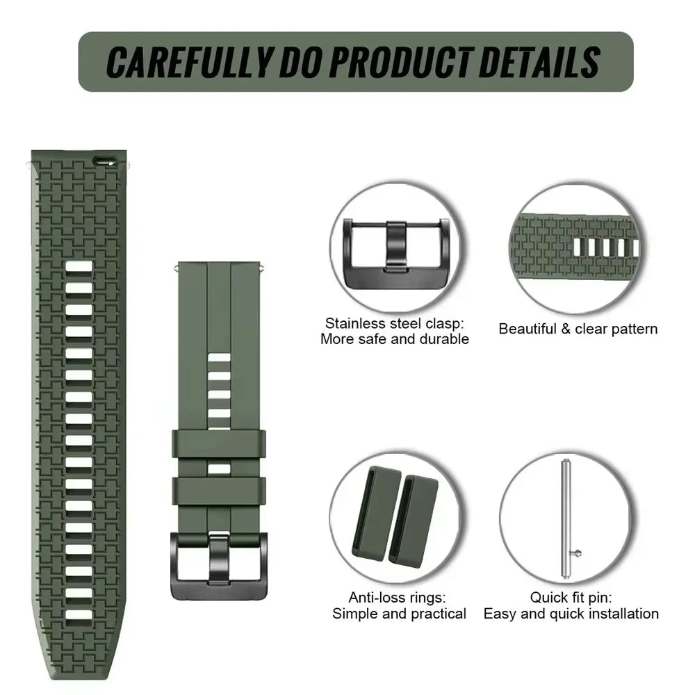 Durable and Comfortable Silicone Band for Samsung Galaxy Watch 8 / Galaxy Watch 8 Classic